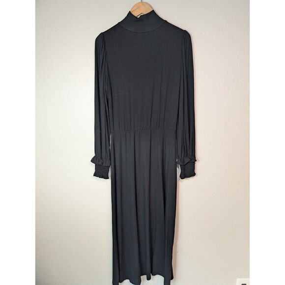 Draper James Black High Neck Flowy Dress Small - Picture 3 of 9